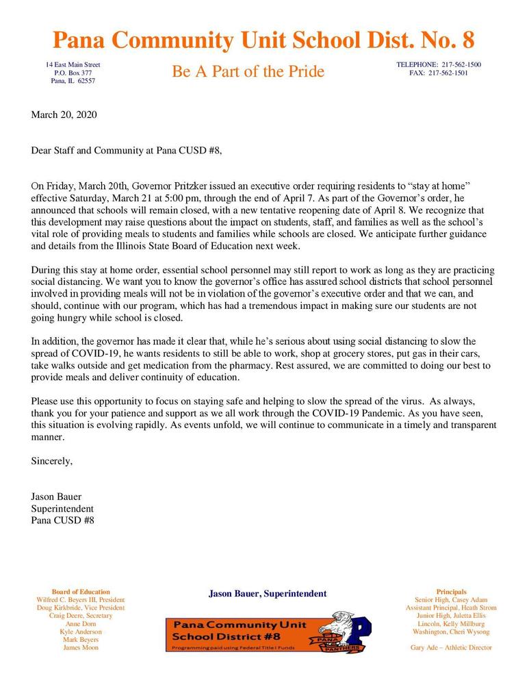 Health, Safety, and School Updates