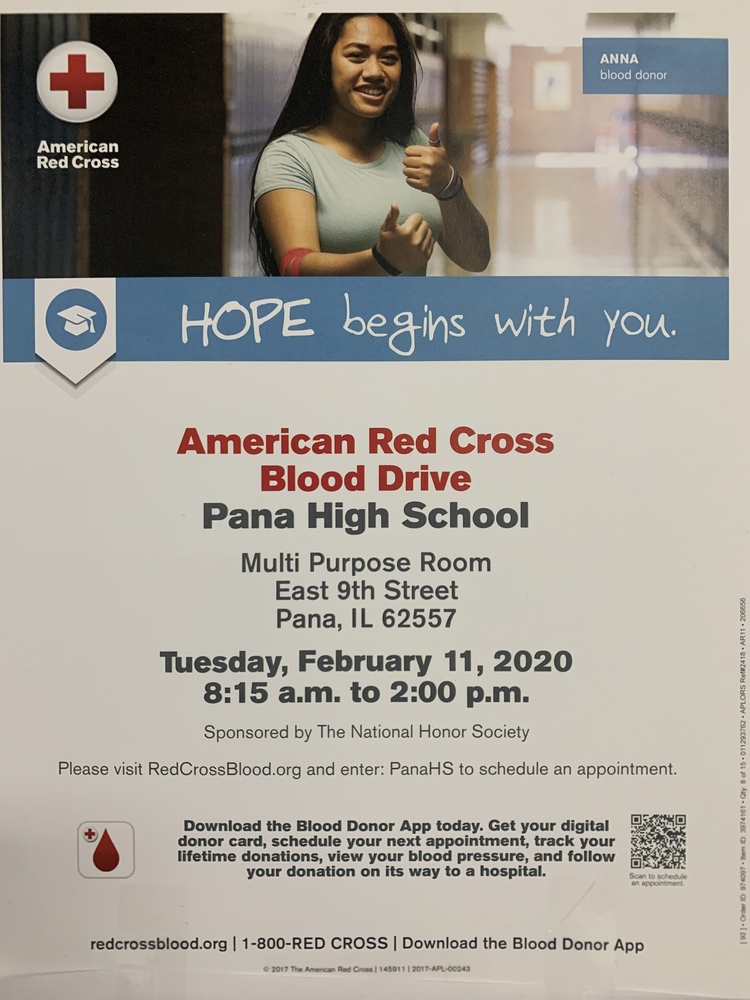 Red Cross Blood Drive Comes to PHS on February 11th