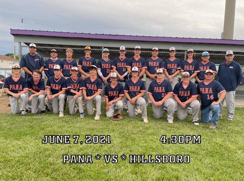 June 7,  2021, 4:30 pm: Pana vs. Hillsboro