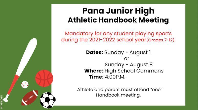 Jr High Athletic Handbook Meeting