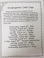 Kindergarten Colors-UPDATED