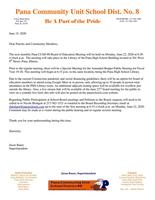 Mon. June 22nd, 2020 Public Hearing/Board Meeting Location and Participation Info
