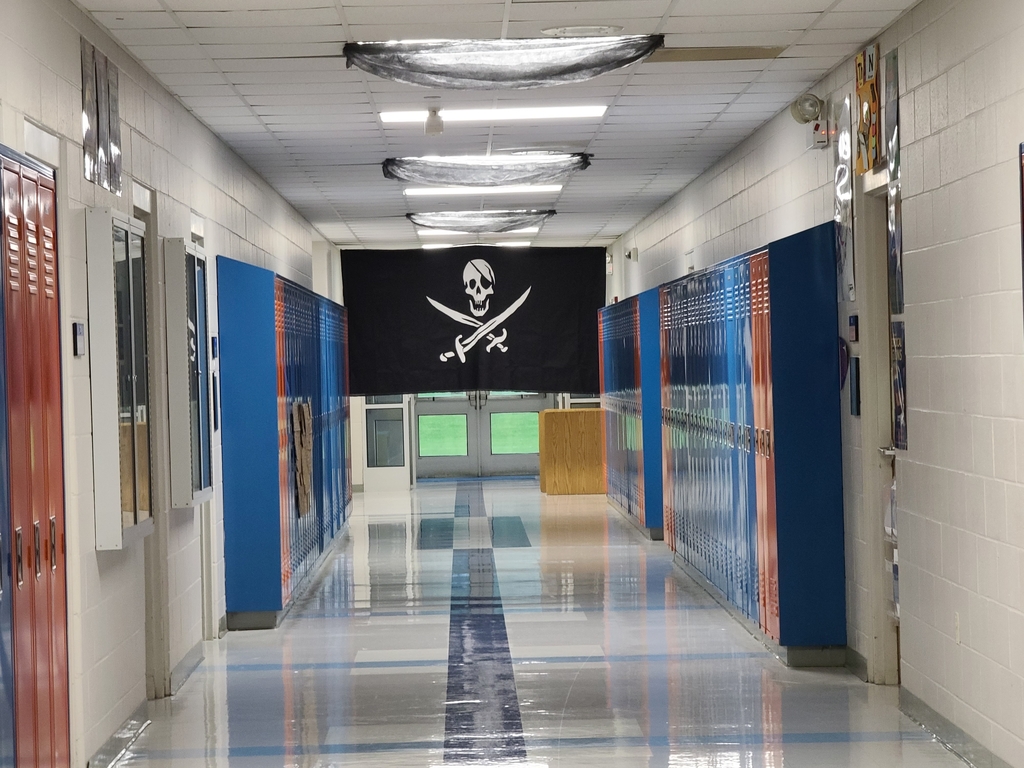 pirate flag hand made by sophomores