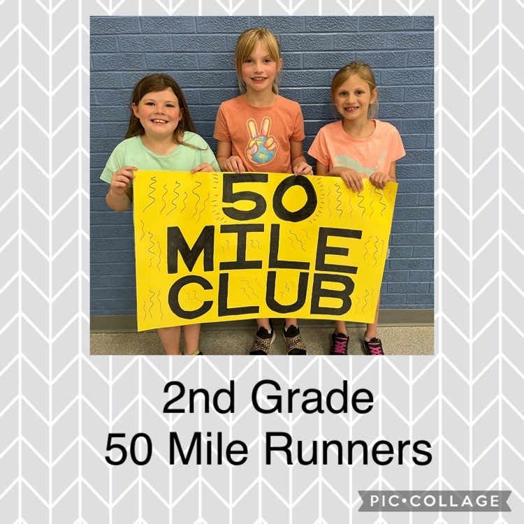 Maddison, Bailey, and Caitlynn ran 50 miles this year. Girl Power!!!