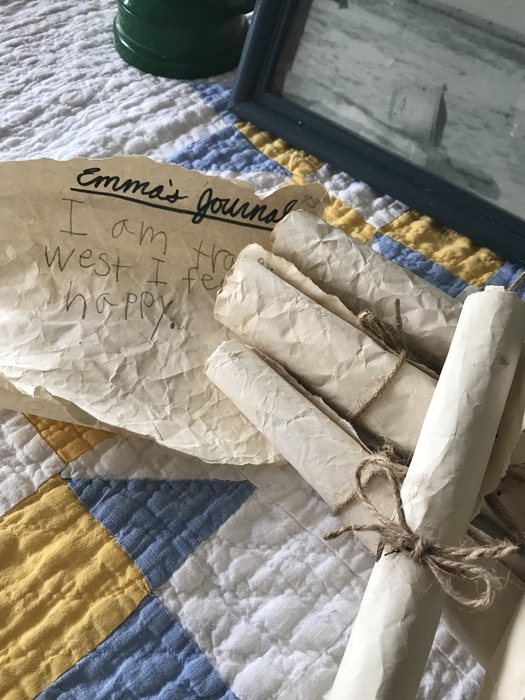 Our homemade tea-dipped parchment paper