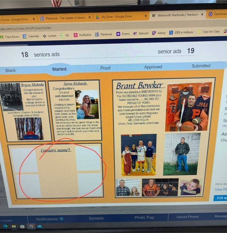 senior ad space
